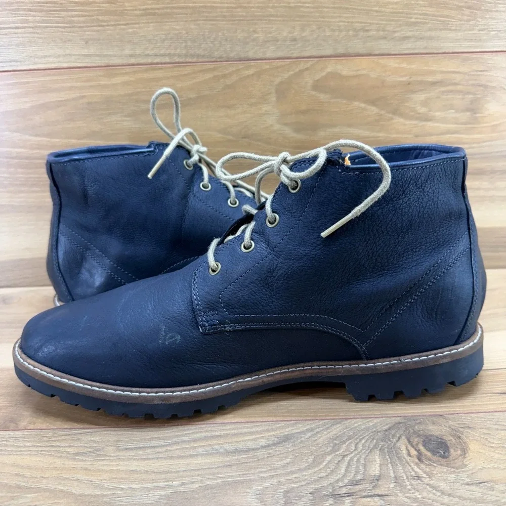 Cole Haan Nathan Chukka Mens Boots 11 M Navy Blue Grand Business Casual Modern